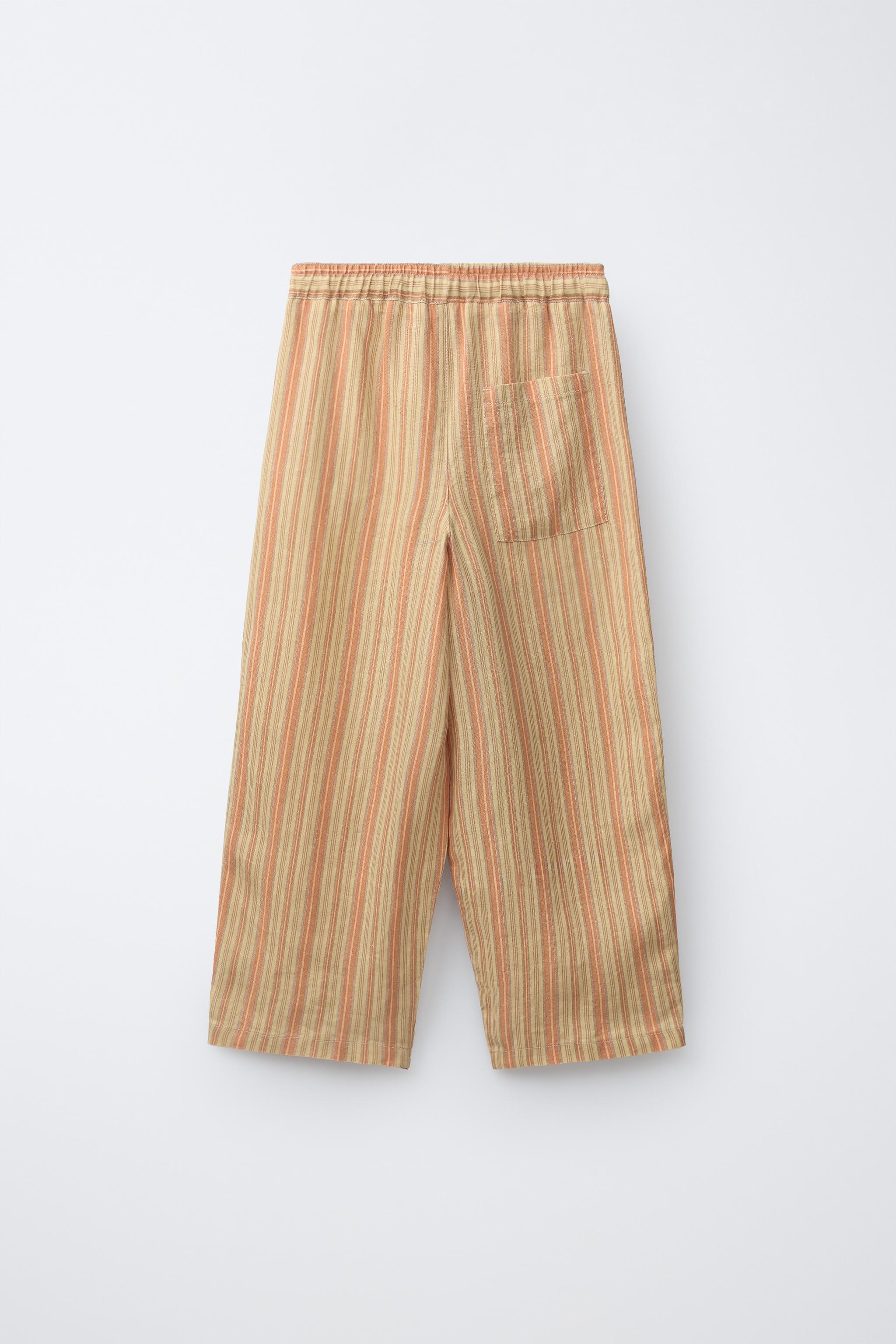 STRIPED RELAXED PANTS